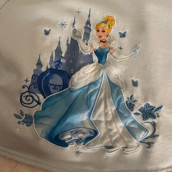 Disney’s Cinderella Lightweight Full Zip Jacket- Embroidered, Girls M
